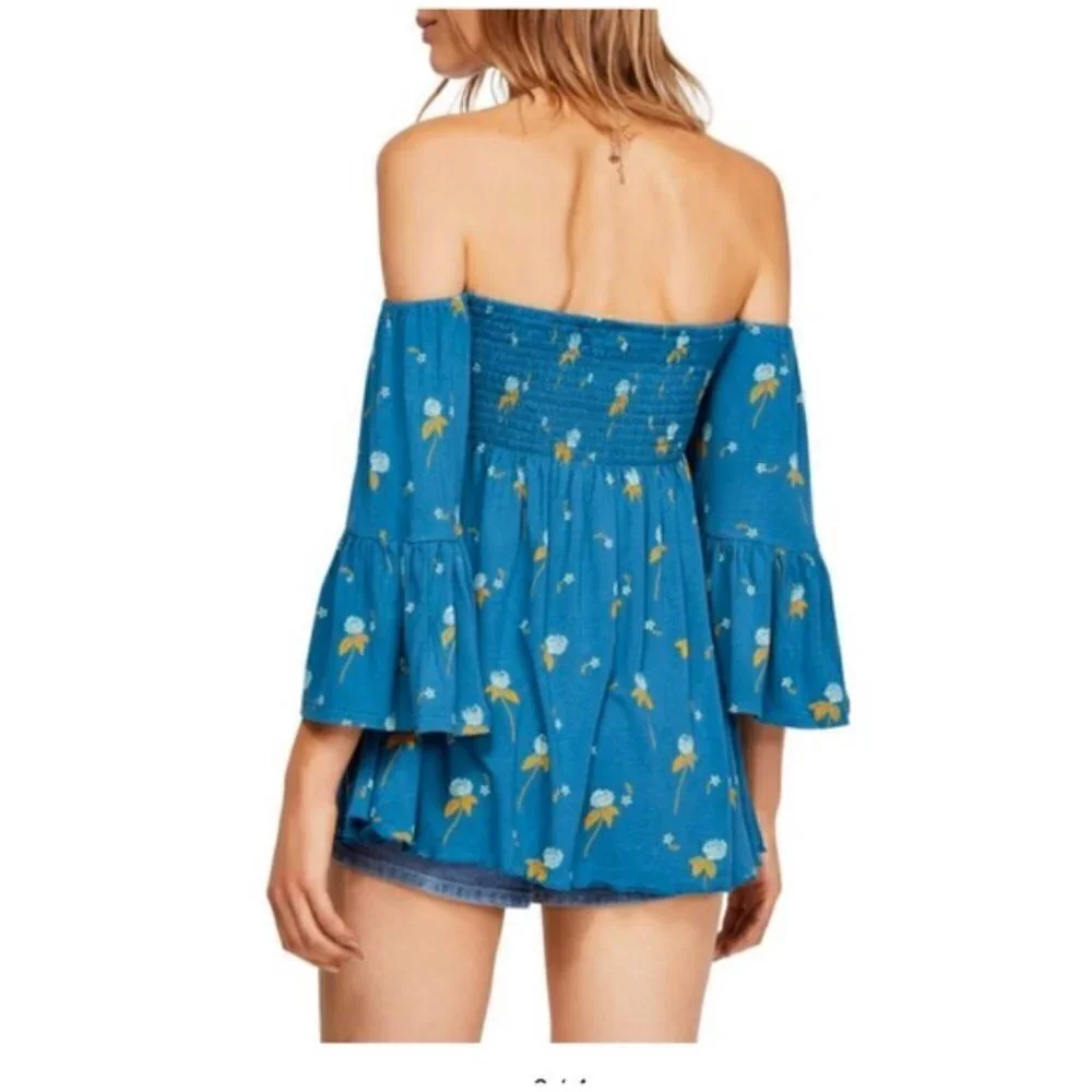 FREE PEOPLE Sz S Lana Off the Shoulder Tunic NWT